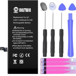 High Capacity 2200mAh Replacement Battery for iPhone 7 with Full Remove Tool Kit
