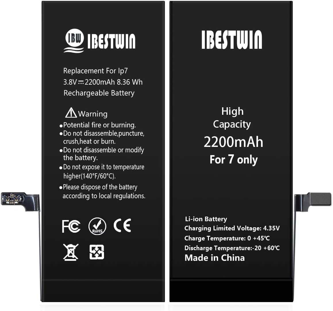 High Capacity 2200mAh Replacement Battery for iPhone 7 with Full Remove Tool Kit - 图片 3