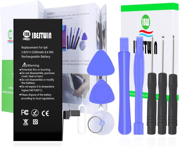High Capacity Battery for iPhone 6 2200mAh with Full Remove Tool Kit - 图片 4